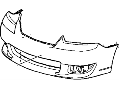 GM 15266275 Front Bumper Cover (Primed Service Part With Fog Lamps)