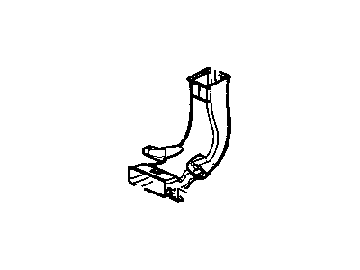GM 15248656 Duct, Floor Rear Air Outlet