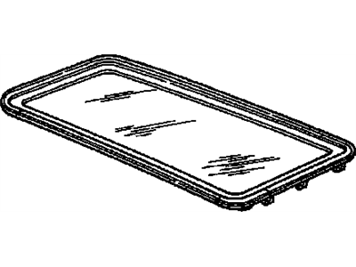 GM 12536413 Window Assembly, Sun Roof (W/Seal)