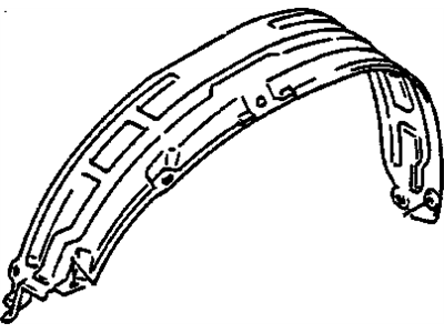 GM 96064462 Lining, Right Front Fender