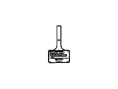 GM 15969887 Tag Assembly, Jack Caution & Usage Information
