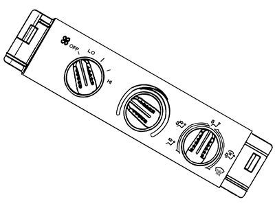 GM 16192140 Heater Control Dial