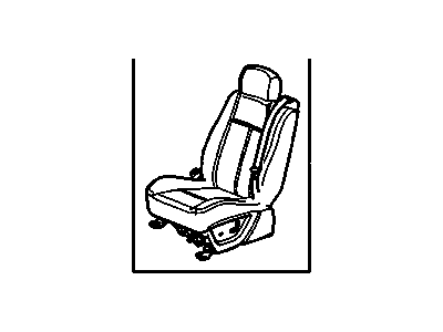 GM 15276124 Seat Assembly, Driver *Cashmere