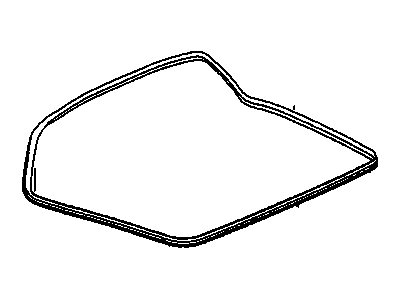 GM 10255033 Weatherstrip, Rear Compartment Lid *Black