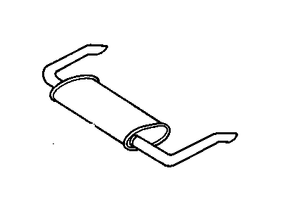 GM 10198397 Exhaust Muffler Assembly (W/ Tail Pipe)
