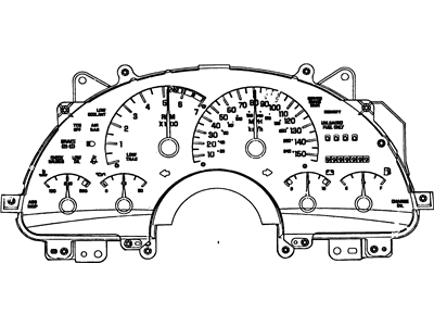 1993 Pontiac Firebird Instrument Cluster - 16133572