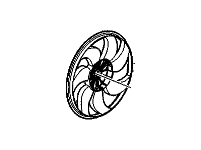 Buick Terraza Radiator fan - 15875023