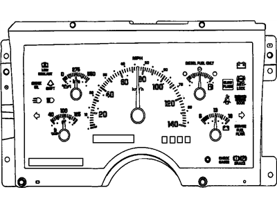 Chevrolet C1500 Instrument Cluster - 16140015