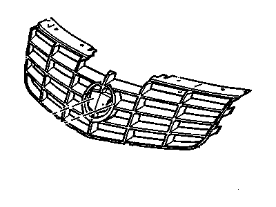 GM 19152602 Grille,Radiator (As Molded)