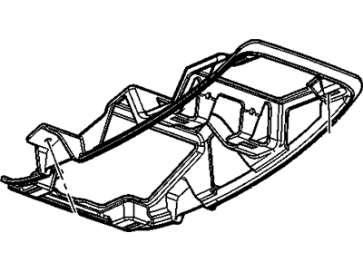 GM 20889337 Plate Assembly, Roof Console Backing