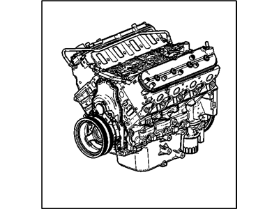 GM 12631106 Engine,Gasoline (Service New)