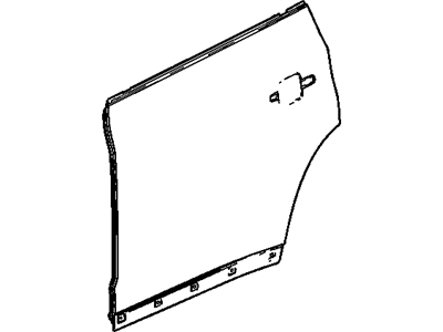 GM 95081796 Panel, Rear Side Door Outer