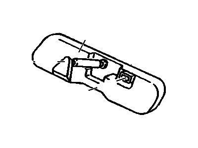 GM 15105994 Mirror Assembly, Inside Rear View