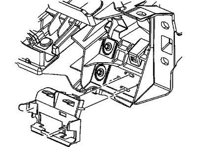 GM 15074883 Bracket Assembly, Transfer Case Shift Control Module *Marked Print