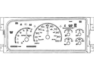 GM 9355165 Instrument Cluster Assembly