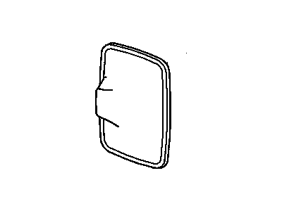 GM 19120853 Mirror Asm,Outside Rear View Upper (Flat) *Chrome