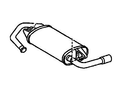 GM 88969131 Exhaust Muffler (W/Exhaust Pipe & Tail Pipe)