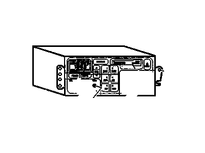 GM 9393362 Radio Assembly, Amplitude Modulation/Frequency Modulation Stereo & Clock & Tape Player
