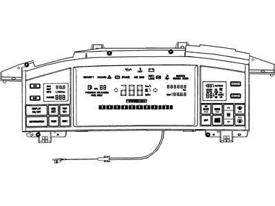 GM 16124512 PUSHBUTTON, Driver Information Display