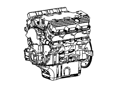 GM 89017861 Engine Asm,Gasoline (Goodwrench) 3.8L L26