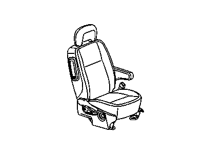 GM 25781432 Seat Assembly, Pass *Gray