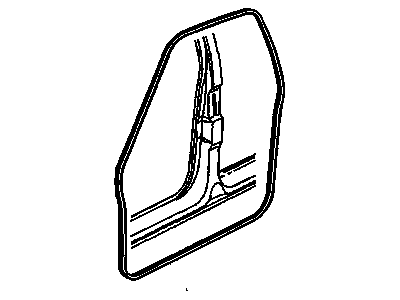 GM 15100042 Weatherstrip Assembly, Front Side Door