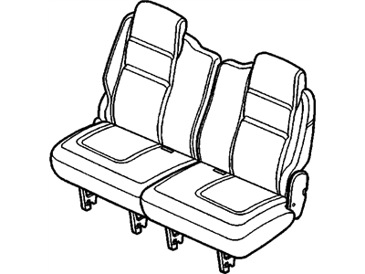 GM 19177656 Seat Asm,Rear #2 RH *Cashmere