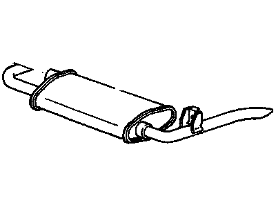 GM 10198399 Exhaust Muffler Assembly (W/ Tail Pipe)