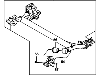 GM 96494500 Rear Axle Assembly