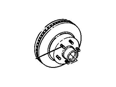 GM 19202726 Front Brake Rotor Assembly