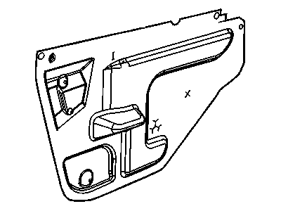 GM 25893230 Deflector Assembly, Front Side Door Water