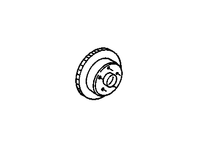 GM 19174918 Front Brake Rotor Assembly
