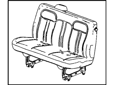 GM 25936913 Seat Assembly, Rear *Neutral Medium