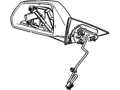 GM 25975516 Mirror Assembly, Outside Rear View *Service Primer