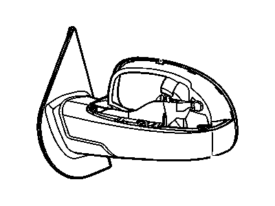 GM 20809978 Mirror Assembly, Outside Rear View