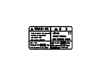 GM 96839961 Label,A/C Refrigerant Notice