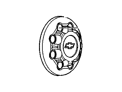 GM 15727138 Hub Cap ASSEMBLY (Chevrolet)(Silver)(8 Luggage) *Silver