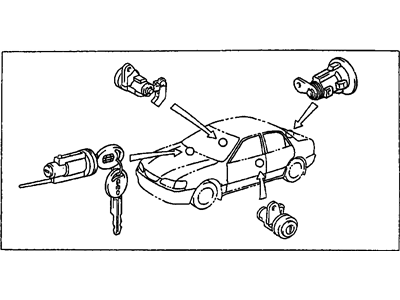 Chevrolet Prizm Door Lock Cylinder - 94857513