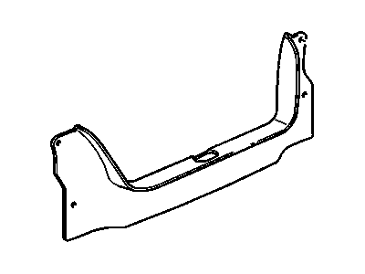 GM 25737017 Plate Assembly, Rear Compartment Sill Trim
