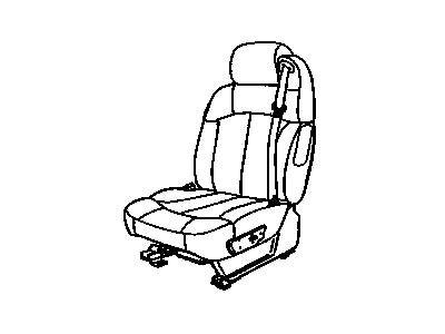 GM 19126975 Seat Asm,Driver (W/ Belt) *Pewter