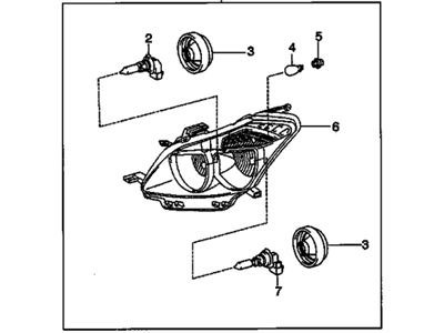 Pontiac Vibe Forward Light Harness Connector - 19204569