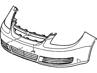 GM 19120182 Front Bumper Cover