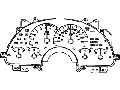 1993 Pontiac Firebird Instrument Cluster - 16133582