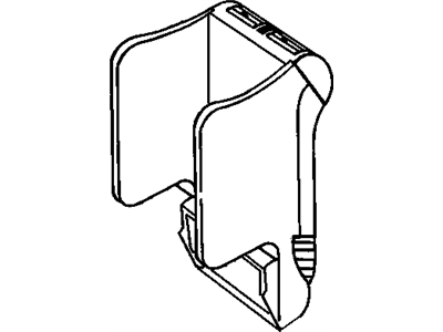 GM 12533091 DUCT, Front Seat Arm Rest