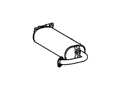 GM 88975830 Exhaust Muffler (W/Exhaust Pipe & Tail Pipe)