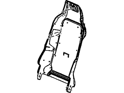 GM 88993602 Frame Asm,Driver Seat Back Cushion (W/Side Air Bags Bracket)