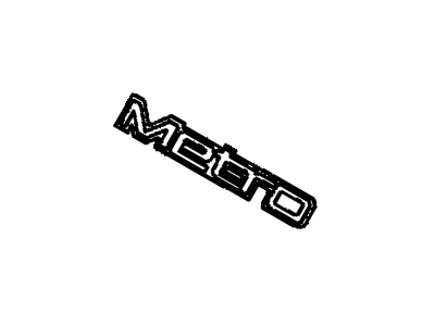 1989 Chevrolet Metro Emblem - 96061731