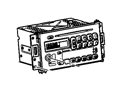 GM 10391497 Radio Assembly, Amplitude Modulation/Frequency Modulation Stereo & Clock & Audio Disc