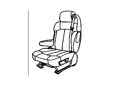 GM 19127034 Seat Asm,Driver (W/ Belt) *Pewter