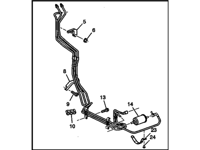 GM 15023634 Pipe Assembly, Fuel Feed & Return Front